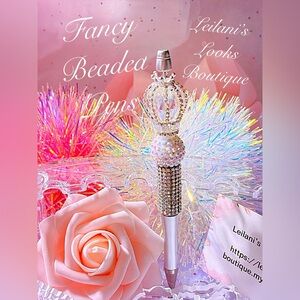 Beaded Pens, Fancy pens, Acrylic beads, rhinestones pens, journal pens,